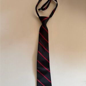 The Children's Place Black and Red Striped Kids Tie